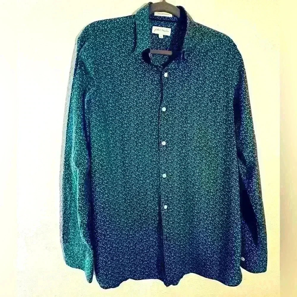 John W. Nordstrom Button Up 100% Cotton Shirt Size L - Picture 2 of 5